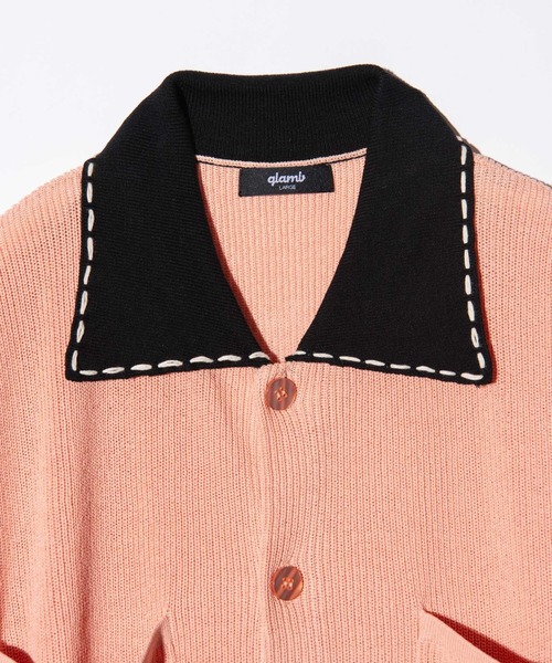 glamb 「glamb」 半袖ニット M ピンク メンズ : ZOZOTOWN Yahoo