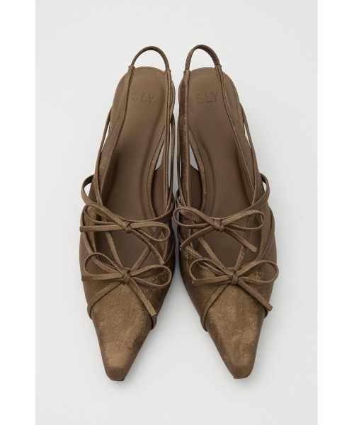 SLY（スライ） サンダル ミュール SLING BACK RIBBON MULE スリング