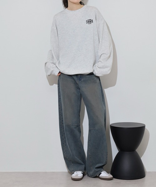 「MODISH GAZE」 長(zhǎng)袖Tシャツ M オフホワイト メンズ