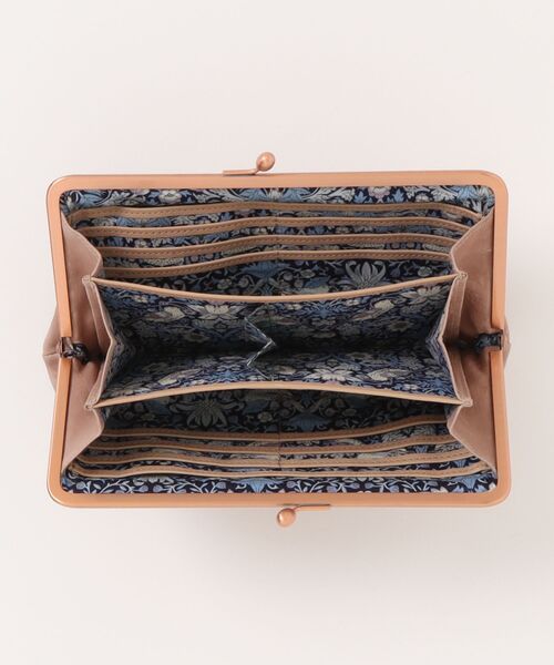 genten 財布 アンティーコ×LIBERTY 口金長財布 レディース
