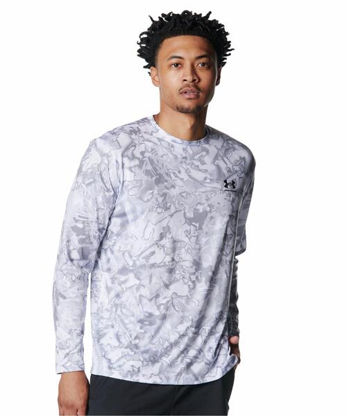 tシャツ UAテック カモ ロングスリーブ Tシャツ（トレーニング/メンズ 