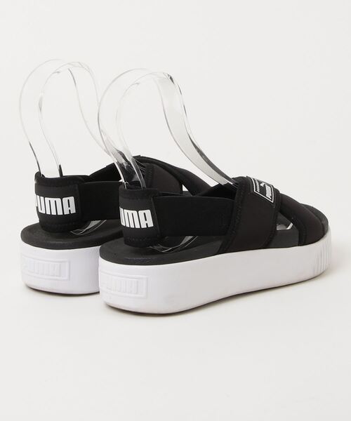 「PUMA」 フラットサンダル 22cm ブラック レディース_画像2