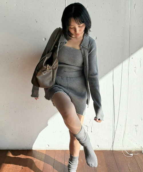 Olu.（オルドット） 靴下 「うるちんこみ×Olu.」ルーズフィットリブ