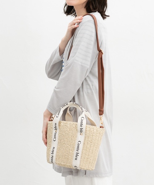 「Honeys」 かごバッグ FREE ベージュ レディース_画像8