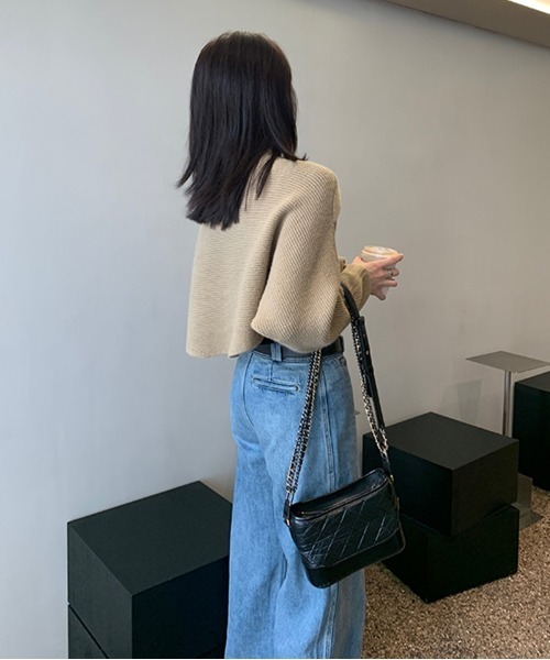 「by muni:r」 長袖ニット FREE ブラック レディース_画像6