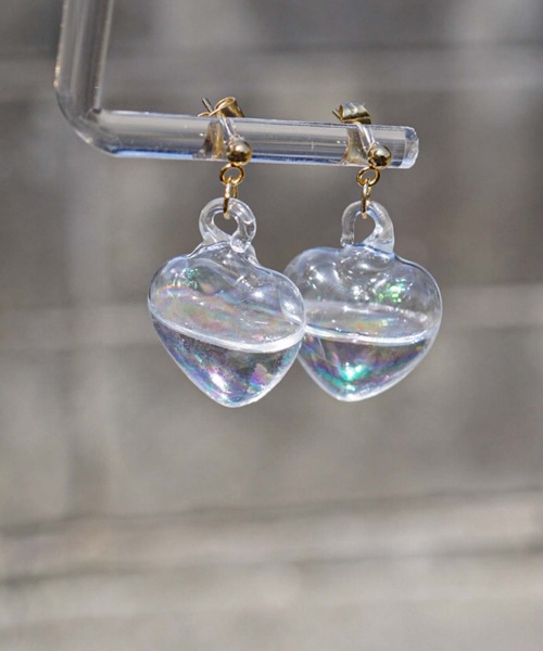 CERCA ピアス jolie minette/お水入り オーロラ ガラス ピアス