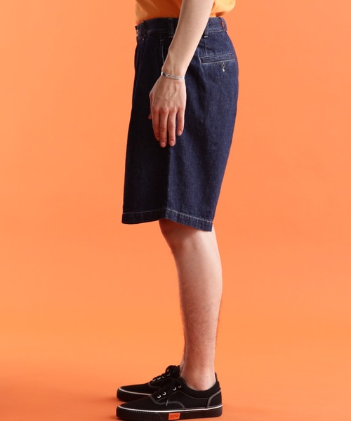 「schott」 デニムハーフパンツ 30 インディゴブルー メンズ_画像3