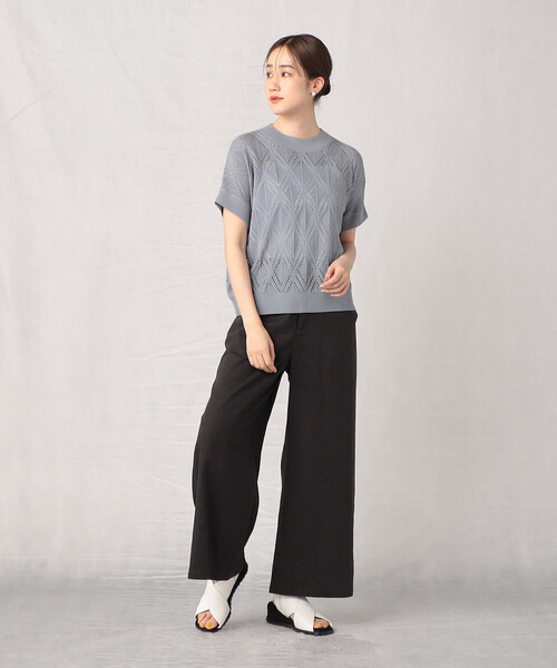 「Comme ca Mature」 ノースリーブニット FREE ベージュ レディース_画像6