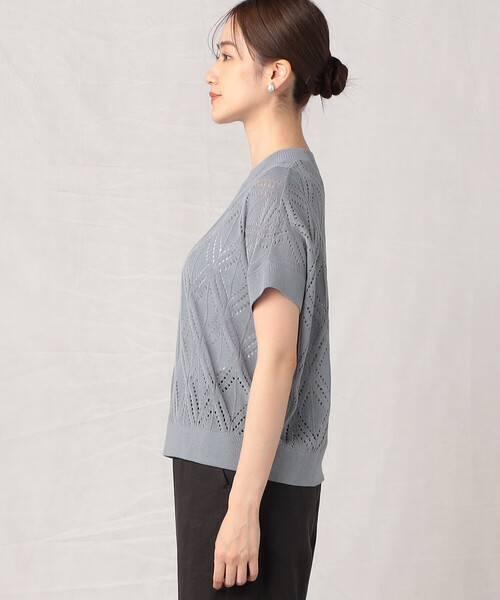 「Comme ca Mature」 ノースリーブニット FREE ベージュ レディース_画像9