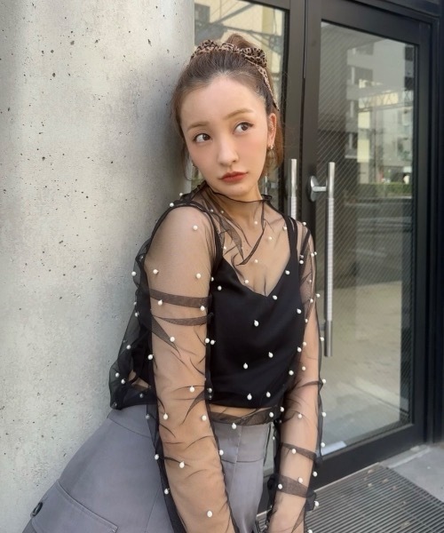 トップス rosy luce ROSY LUCE（ロージールーチェ） ブラウス シャツ パールシアートップス