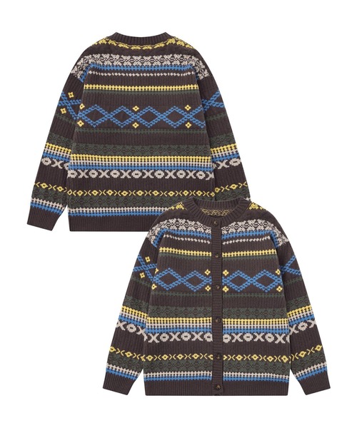 カーディガン 北欧風 ノルディック柄 ニット メンズ : ZOZOTOWN Yahoo