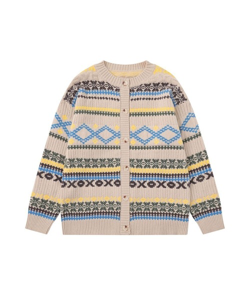 カーディガン 北欧風 ノルディック柄 ニット (AW) メンズ : ZOZOTOWN