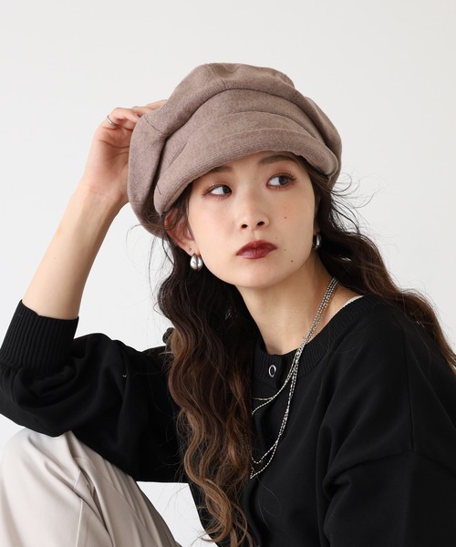 FUNALIVE（ファンアライブ） 帽子 キャスケット フェイクウール