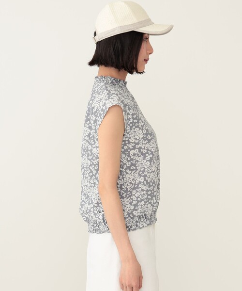 「BEAMS GOLF」 半袖ブラウス MEDIUM ブラック レディース