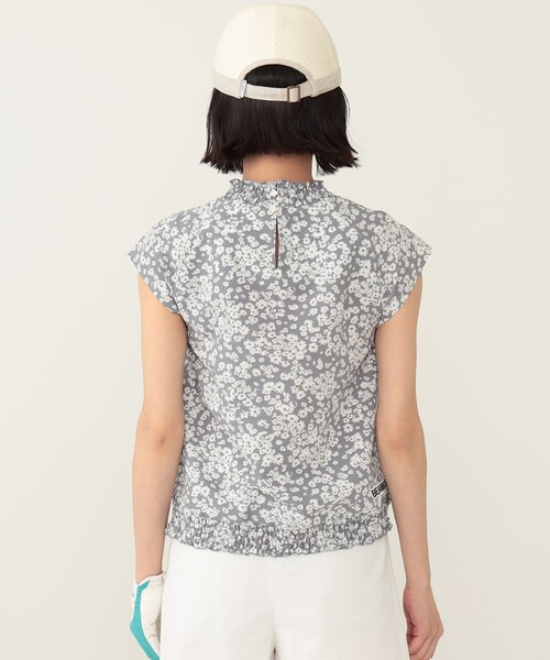 「BEAMS GOLF」 半袖ブラウス MEDIUM ブラック レディース