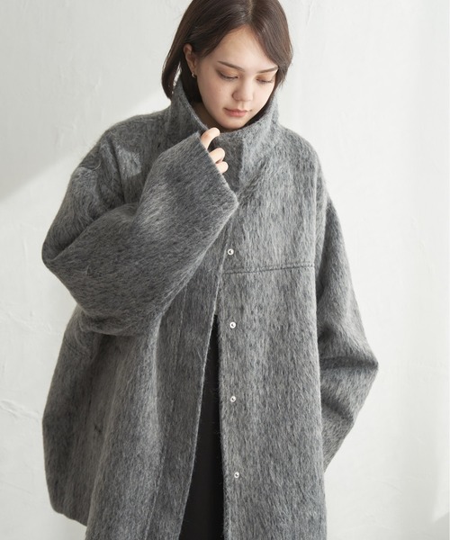 notch. ブルゾン アウター 「 notch.by yui 」シャギースタンドカラー