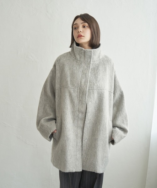 notch. ブルゾン アウター 「 notch.by yui 」シャギースタンドカラー