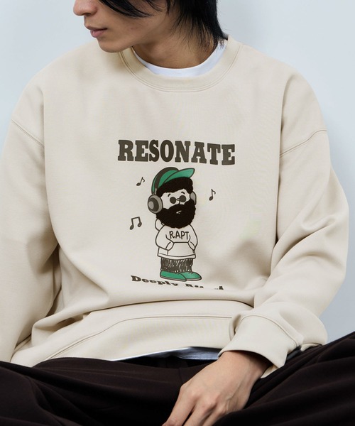 トレーナー スウェット OZZY ヒゲダンボールトレーナー メンズ