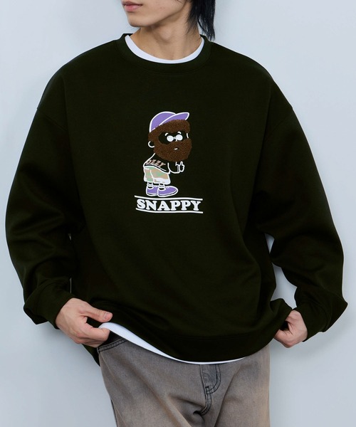 トレーナー スウェット OZZY ヒゲダンボールトレーナー メンズ