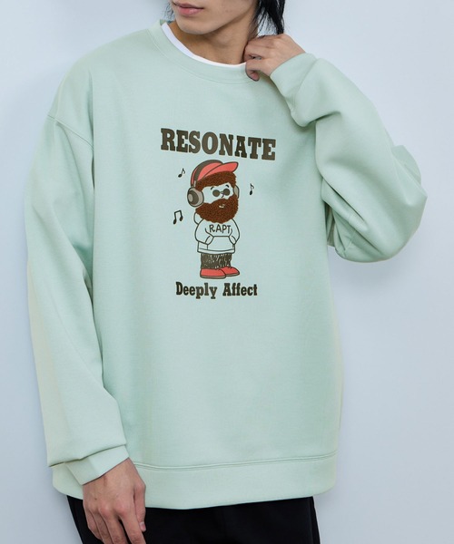 トレーナー スウェット OZZY ヒゲダンボールトレーナー メンズ