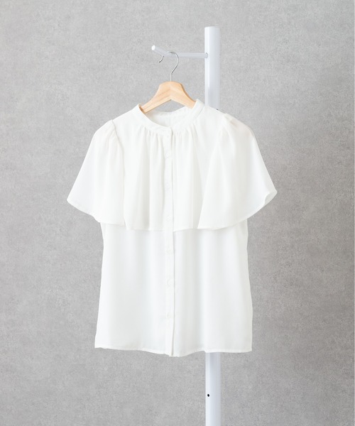 「DRESS LAB」 ノースリーブブラウス M ホワイト レディース_画像4