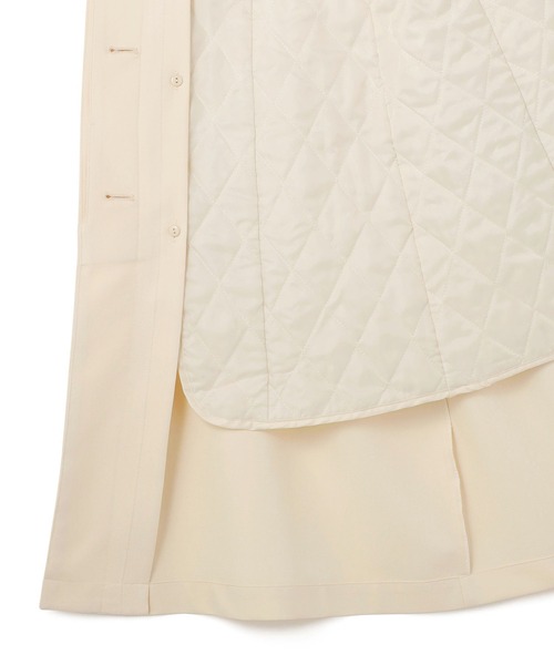 LAISSE PASSE（レッセパッセ） ノーカラーコート 36 ホワイト