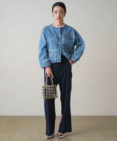 ラウンジドレス　デニムジャケット Loungedress（ラウンジドレス） デニムジャケット FREE ブルー