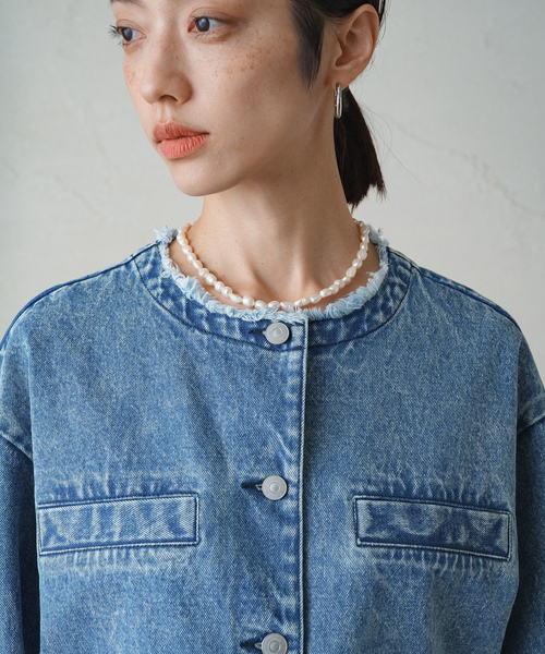 Loungedress（ラウンジドレス） デニムジャケット FREE ブルー