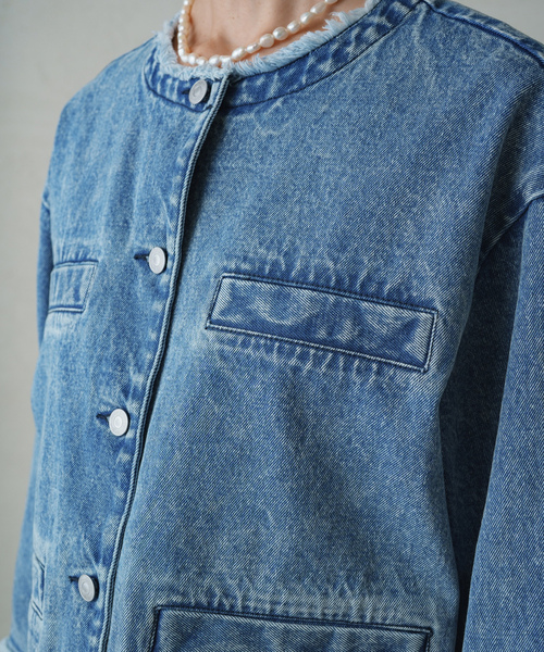 Loungedress（ラウンジドレス） デニムジャケット FREE ブルー