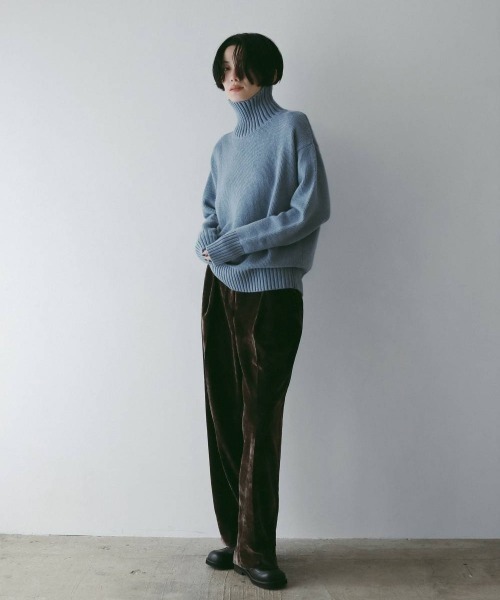 anuke アンヌーク Merinowool Turtle Knit 62520 ànuke online store（アンヌーク） / Slit Turtle KnitSlit Turtle