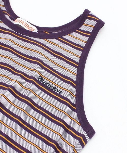 「RNA」 ノースリーブワンピース MEDIUM 杢グレー レディース_画像9