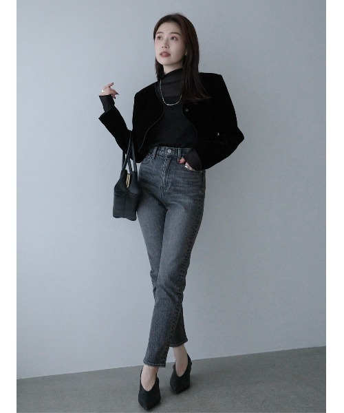 anuans（アニュアンス） ジャケット ノーカラージャケット ニュアンス