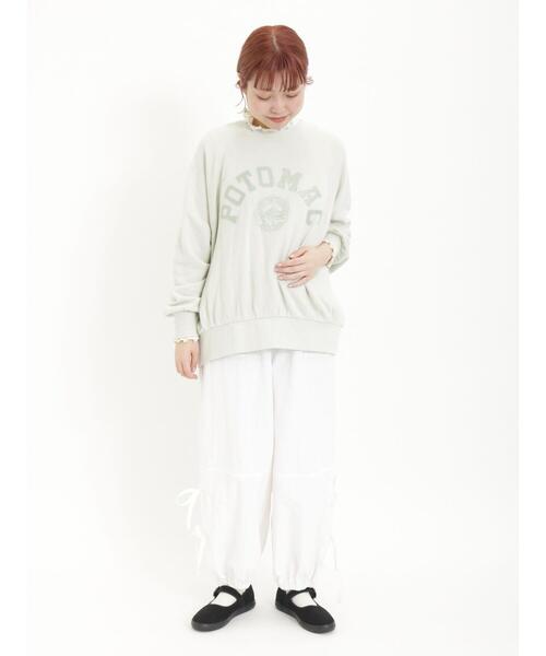 「Samansa Mos2」 イージーパンツ F カーキ レディース_画像5