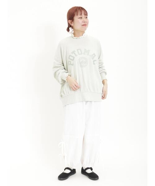 「Samansa Mos2」 イージーパンツ F カーキ レディース_画像7