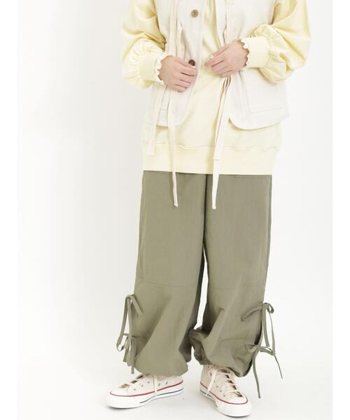 「Samansa Mos2」 イージーパンツ F カーキ レディース_画像8