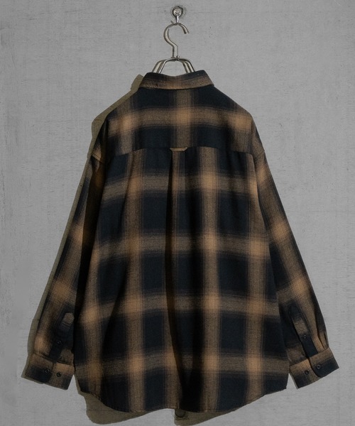 「Naive magic」 長袖ネルシャツ LARGE ホワイト メンズ_画像3