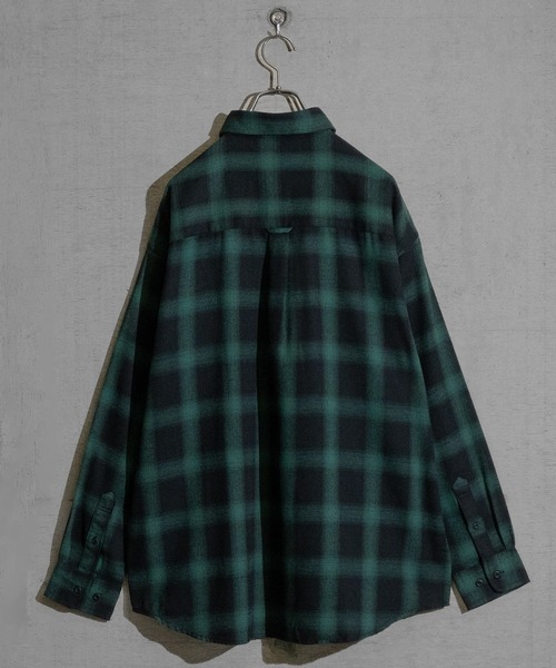 「Naive magic」 長袖ネルシャツ LARGE ホワイト メンズ_画像5