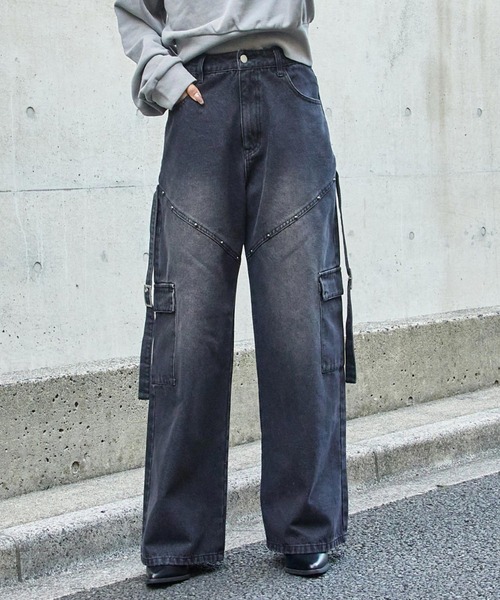 ANAP（アナップ） ワイドパンツ ジーンズ デニム デニムパンツ