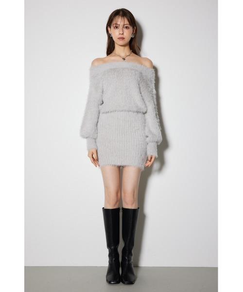 「rienda」 ニットワンピース FREE ベージュ レディース_画像2