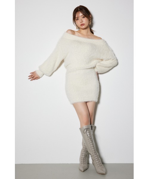 「rienda」 ニットワンピース FREE ベージュ レディース_画像8