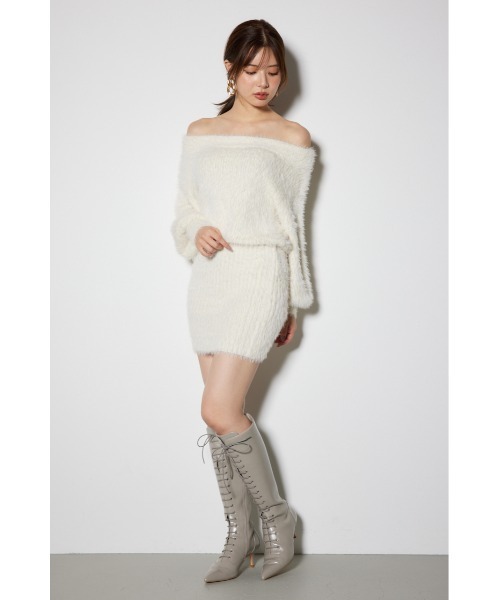 「rienda」 ニットワンピース FREE ベージュ レディース_画像9