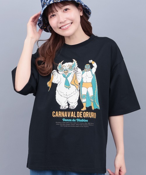 チチカカ（TITICACA） tシャツ オルロのカーニバルプリントTシャツ