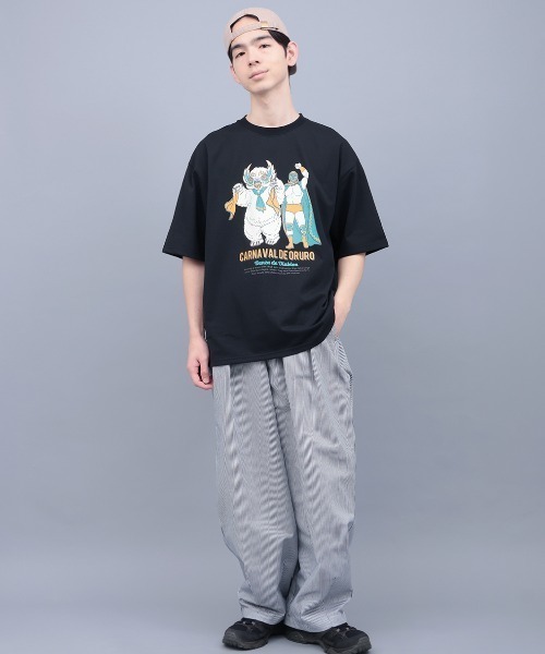 チチカカ（TITICACA） tシャツ オルロのカーニバルプリントTシャツ