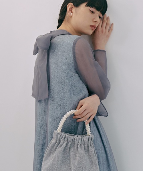 「kaene」 長袖ワンピース 2 サックスブルー レディース_画像3