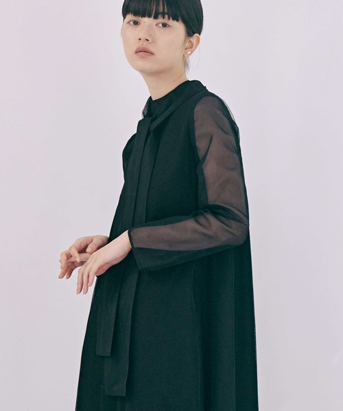「kaene」 長袖ワンピース 2 サックスブルー レディース_画像9
