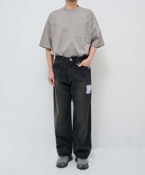 ワイドパンツ ジーンズ メンズの画像