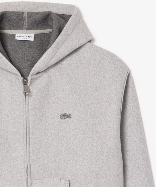 「LACOSTE」 ジップアップパーカー 2 グレー メンズ