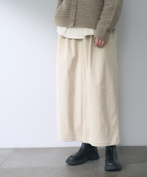 「studio CLIP」 コーデュロイパンツ LARGE ナチュラル レディース_画像3