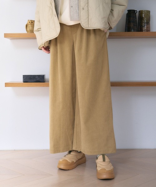 「studio CLIP」 コーデュロイパンツ LARGE ナチュラル レディース_画像6
