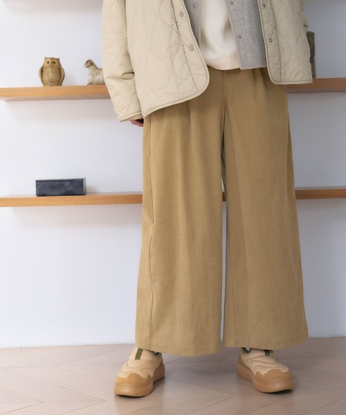 「studio CLIP」 コーデュロイパンツ LARGE ナチュラル レディース_画像7